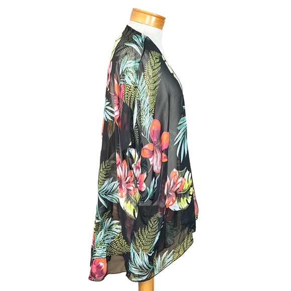 Before You Tropical Print Lightweight Sheer Kimono Size S/CH - Picture 5 of 8